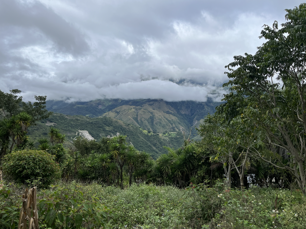 Photo of cloudy green mountains in Guatemala